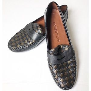 Robert Zur Petra driving loafer black pewter 6AA